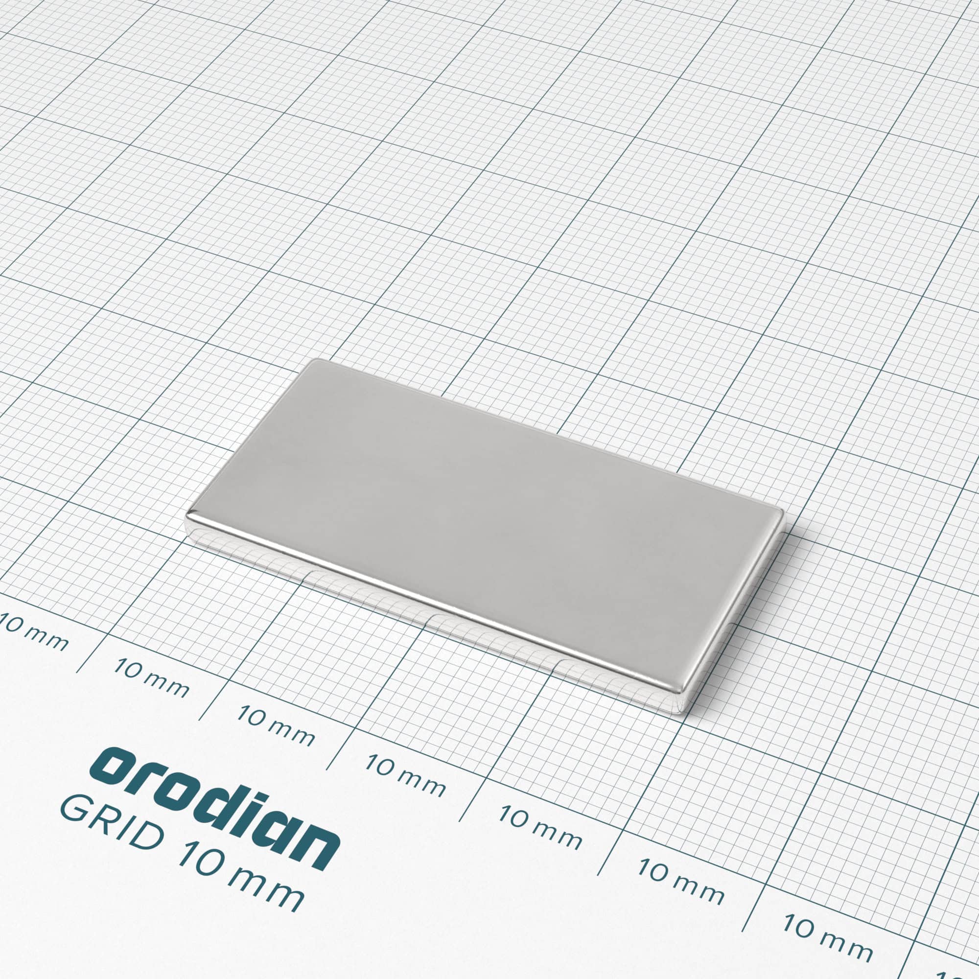 Magnet neodim bloc 40×20×3 mm – N38 - imagine 2