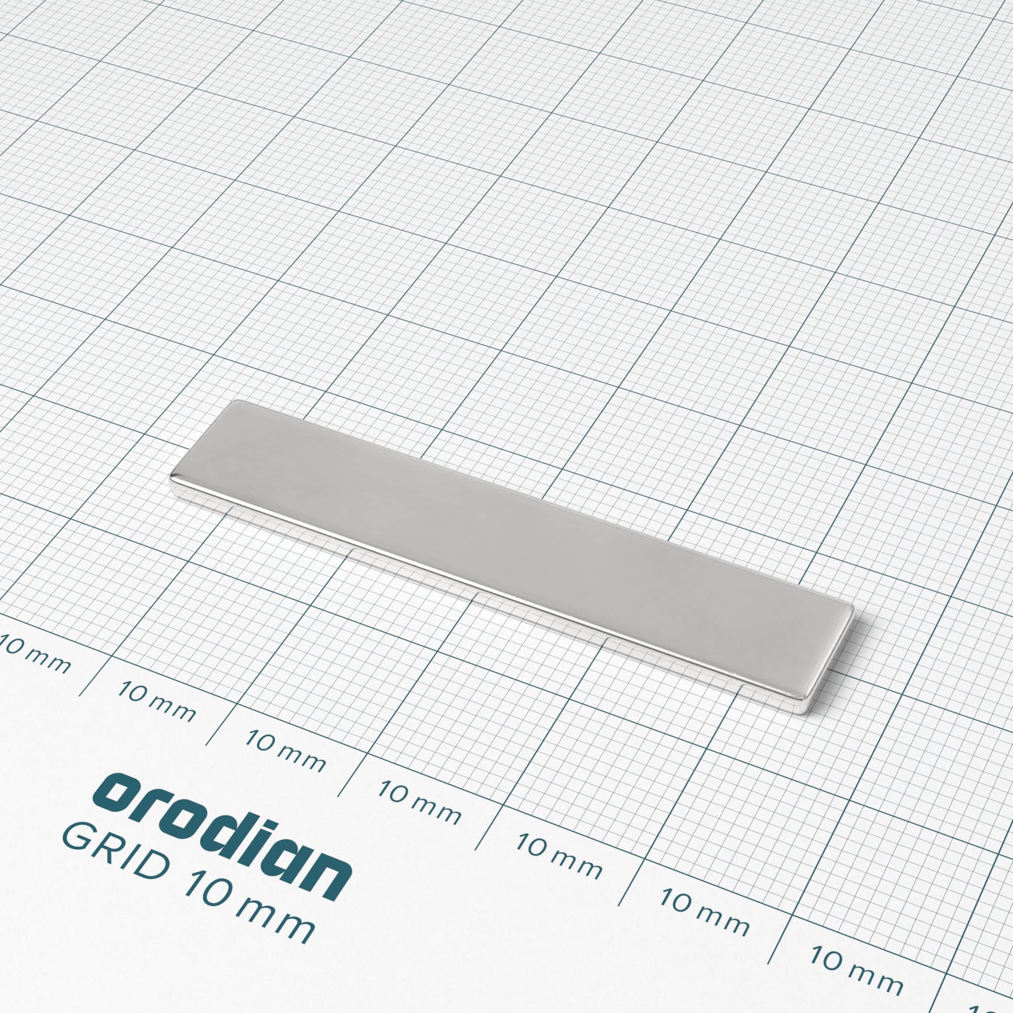 Magnet neodim bloc 50×10×2 mm - N38 - imagine 2