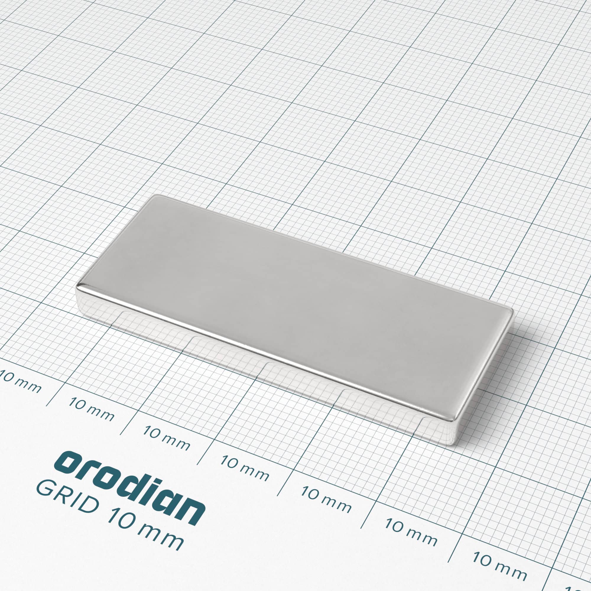 Magnet neodim bloc 50×20×5 mm – N38 - imagine 2