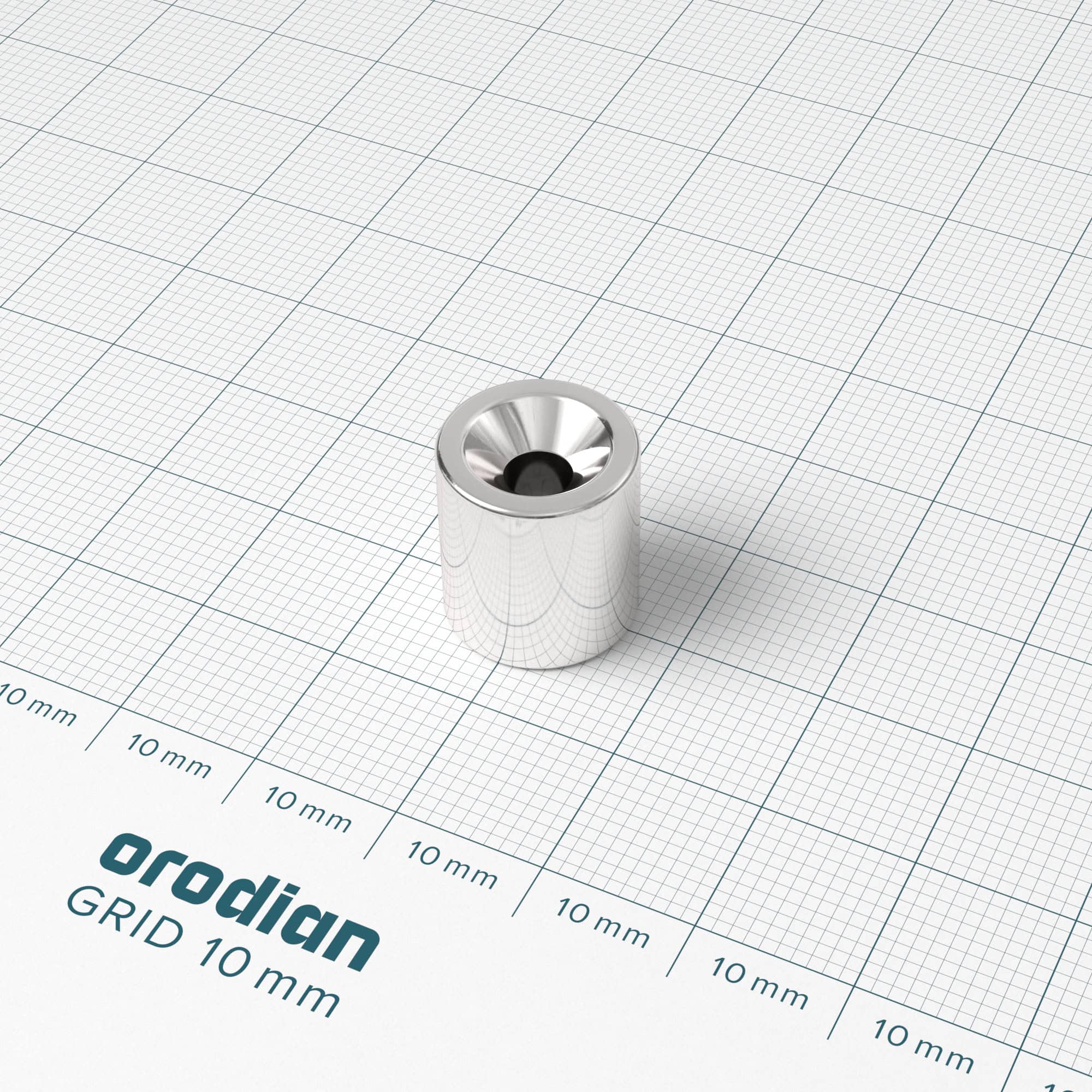 Magnet neodim cilindru 12,9-4,3 / 9,5×14 mm (magnetizare diametrală) – N42 - imagine 2