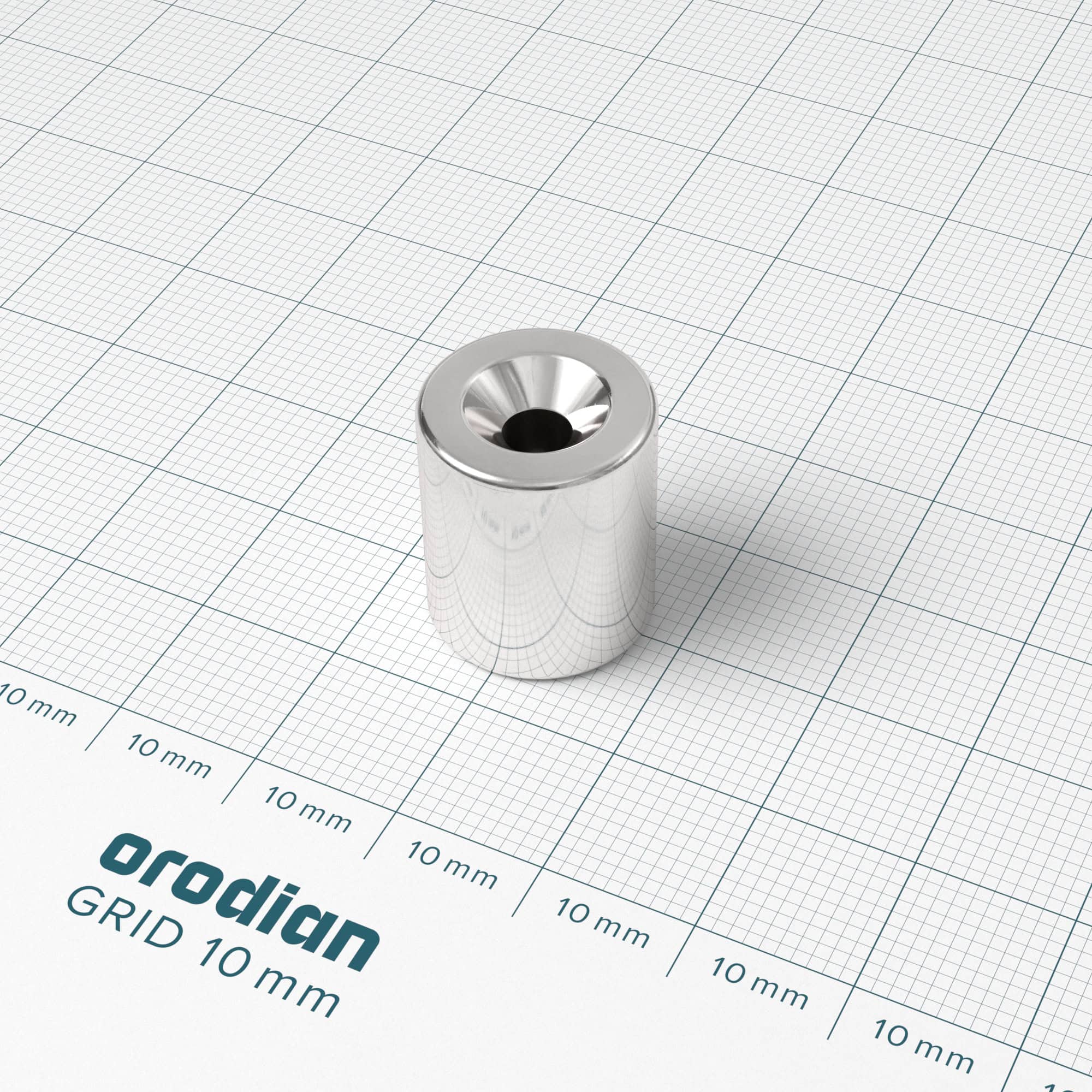Magnet neodim cilindru 15-4,3 / 9,5×17,5 mm (magnetizare diametrală) – N52 - imagine 2