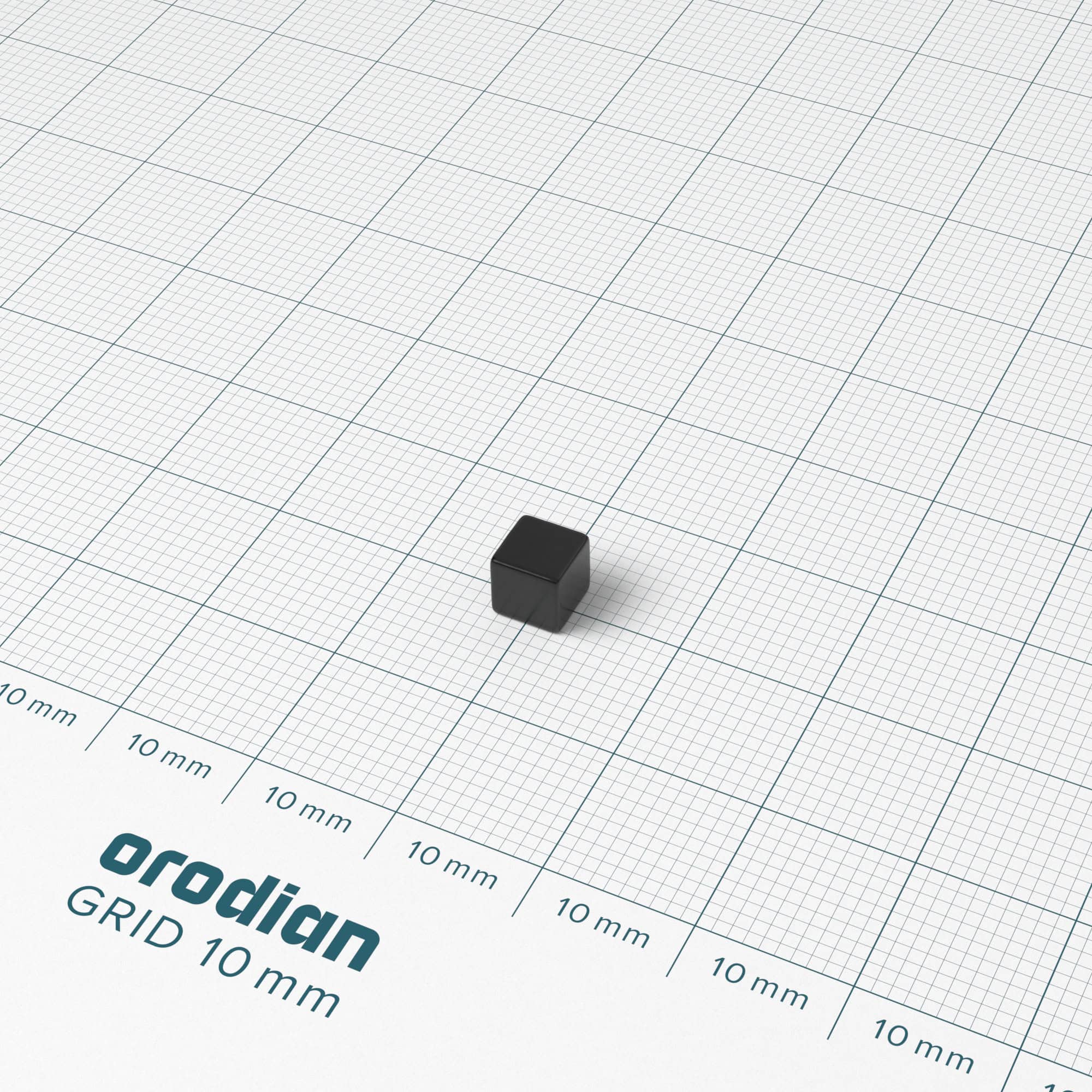 Magnet neodim cub 5×5×5 mm, epoxidic – N35 - imagine 2