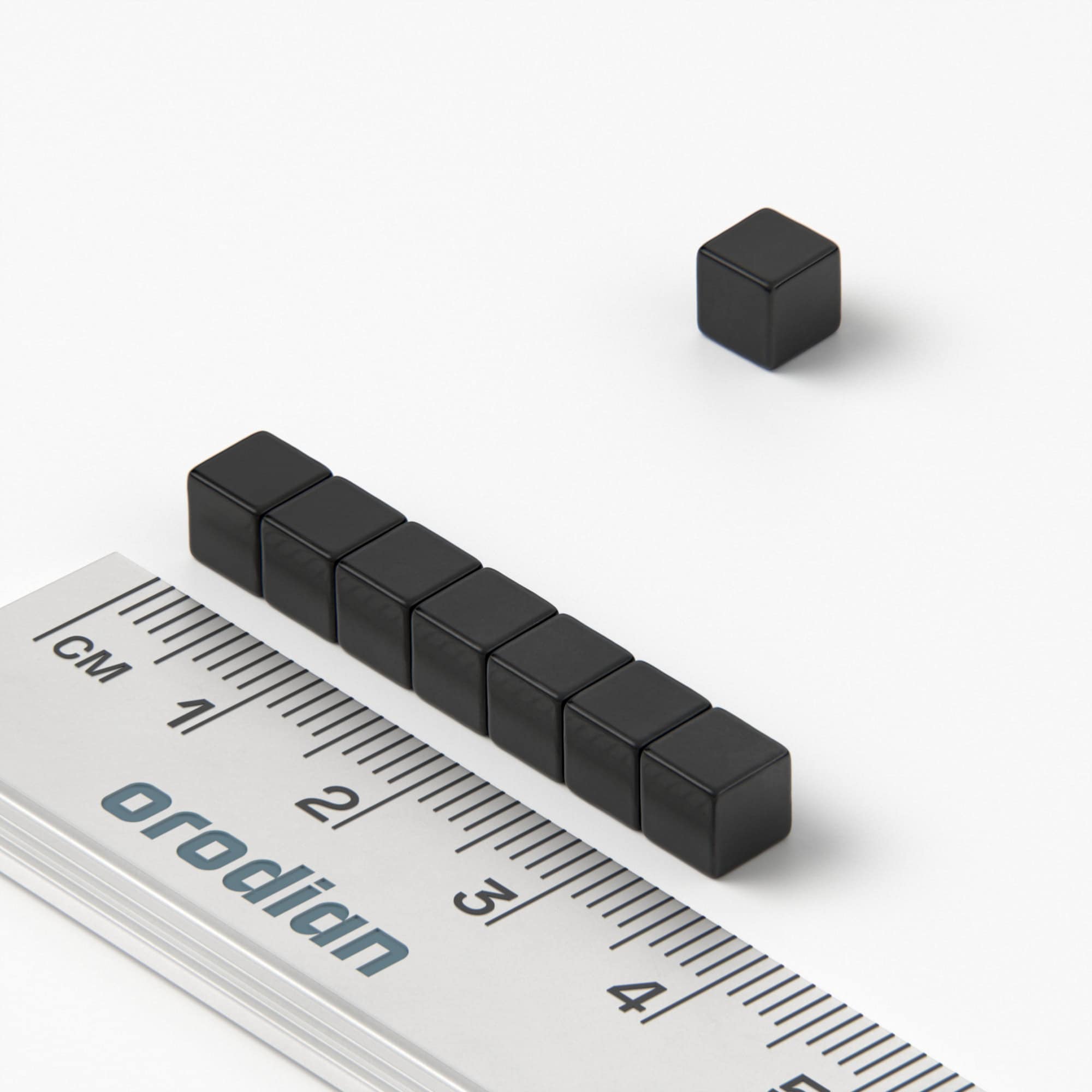 Magnet neodim cub 5×5×5 mm, epoxidic – N35