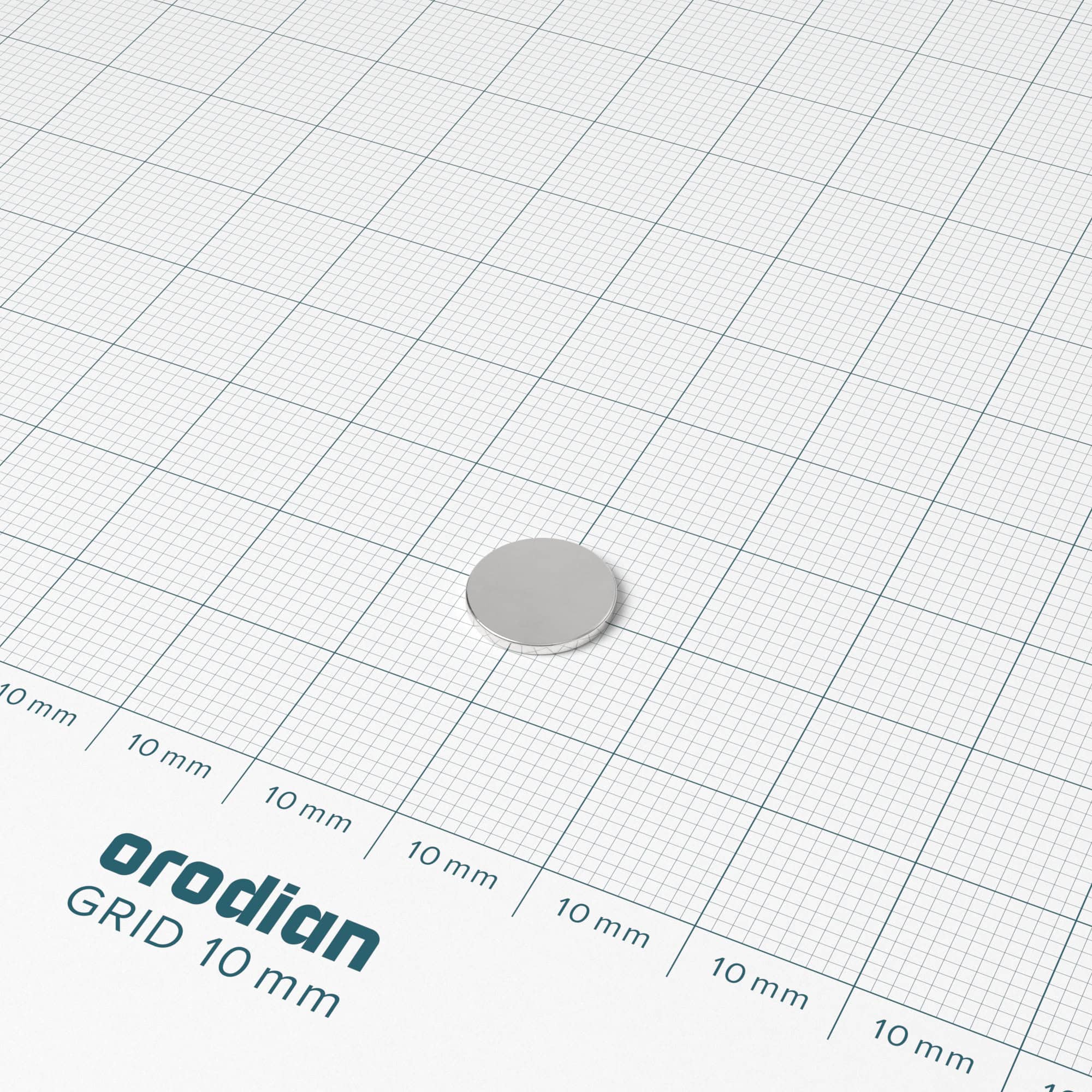 Magnet neodim cilindru 10×1 mm – N38 - imagine 2
