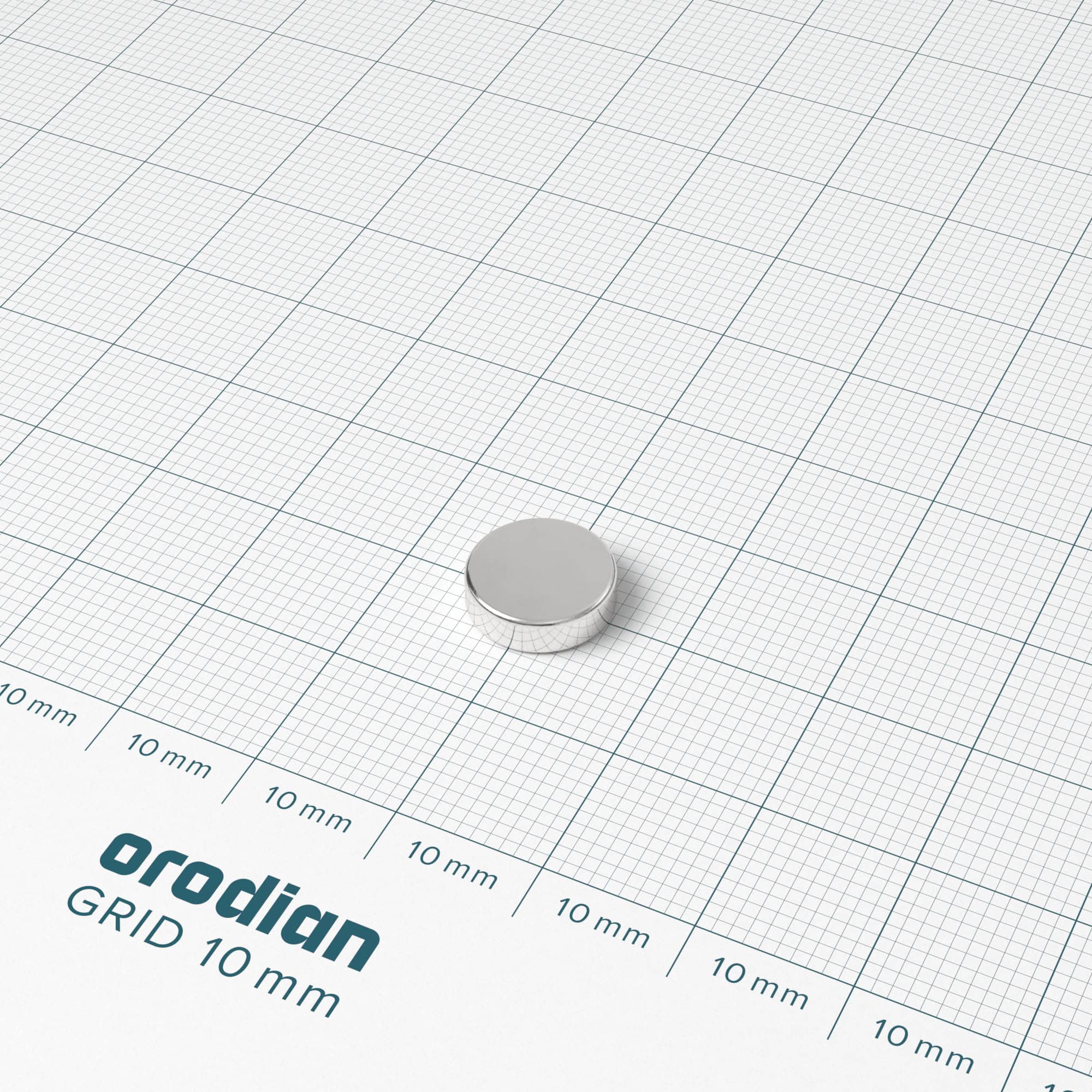 Magnet neodim cilindru 10×3 mm – N38 - imagine 2