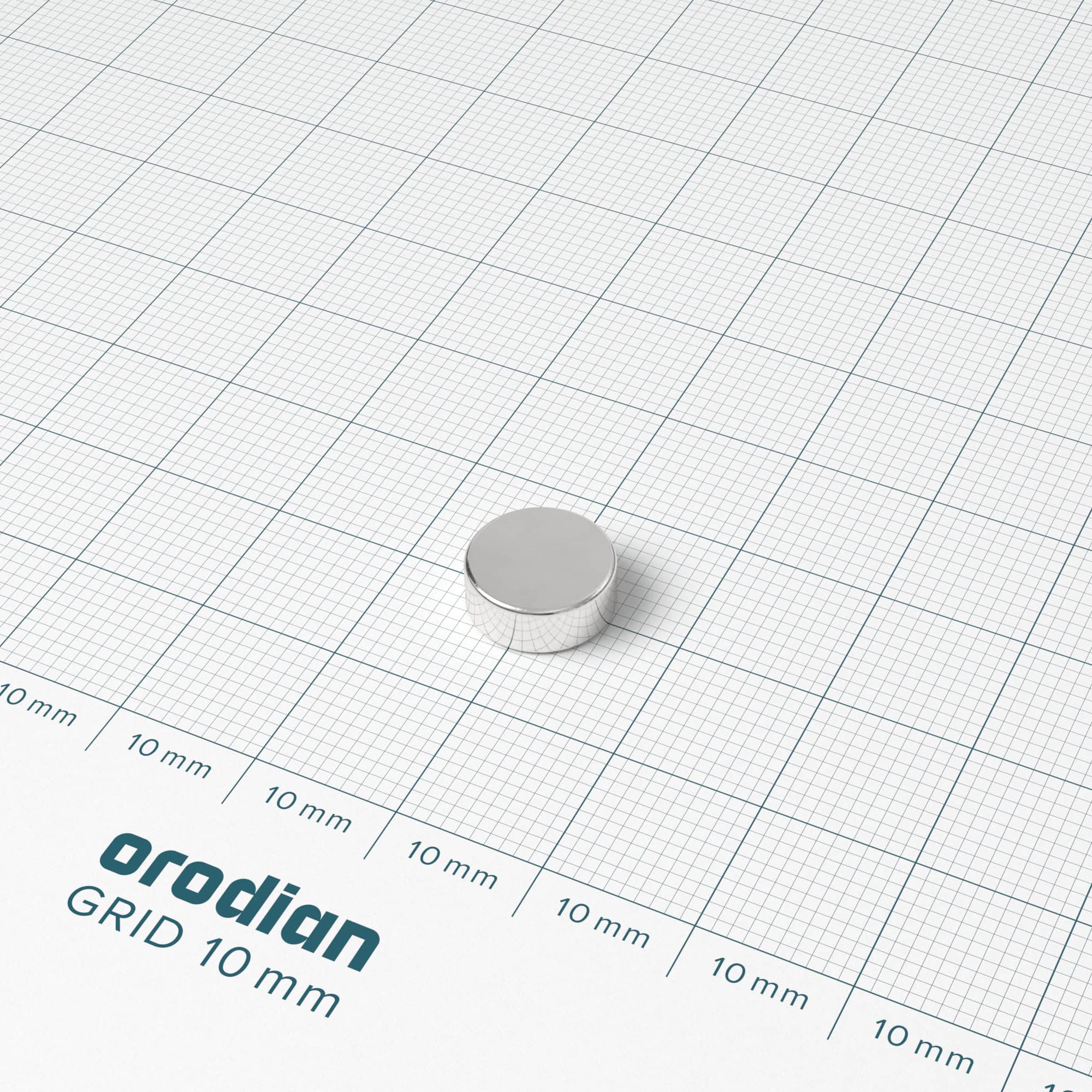 Magnet neodim cilindru 10×4 mm – N38 - imagine 2