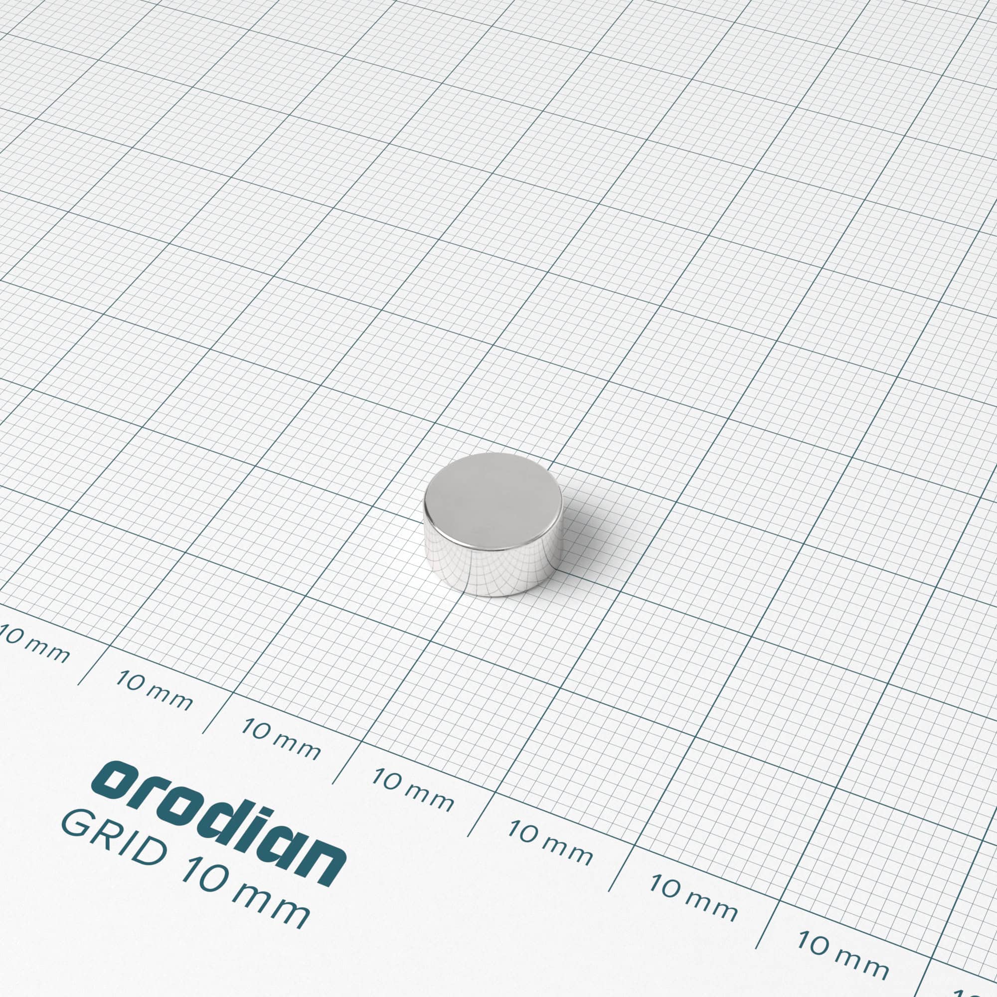 Magnet neodim cilindru 10×5 mm – N42 - imagine 2