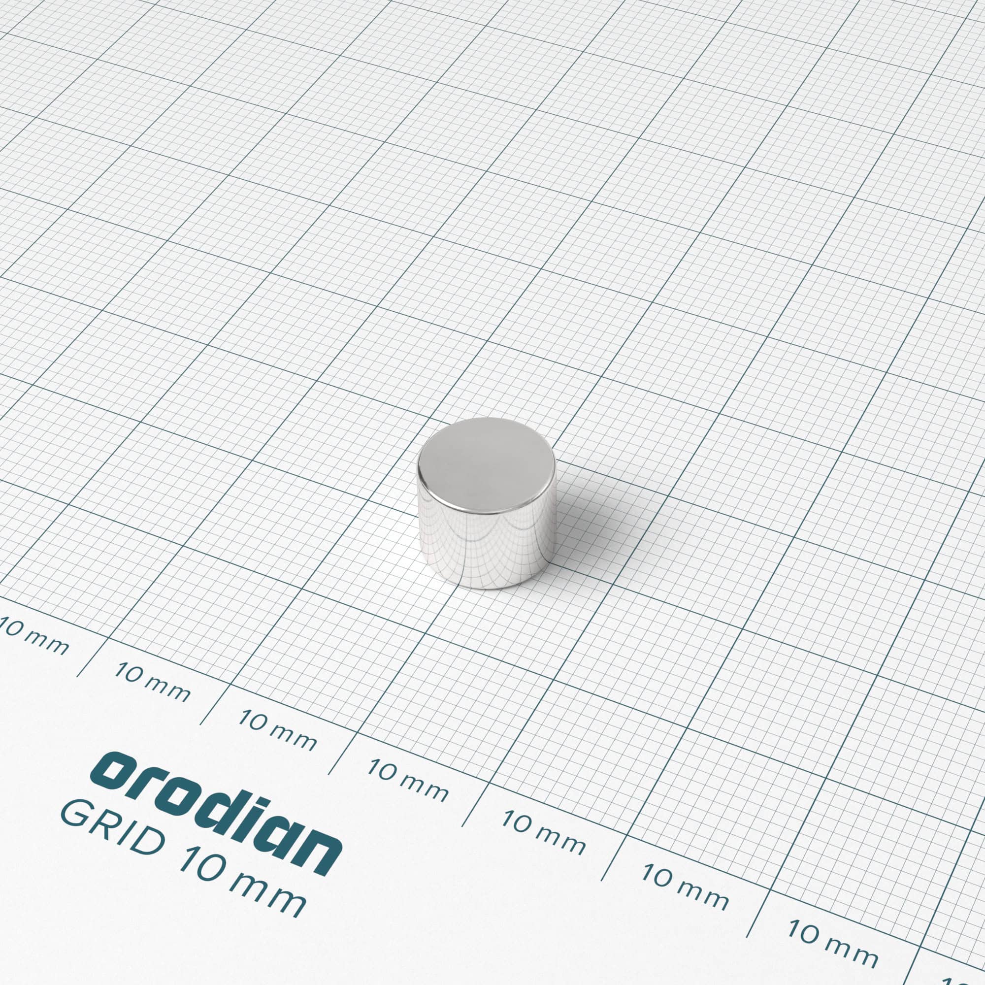 Magnet neodim cilindru 10×8 mm – N42 - imagine 2