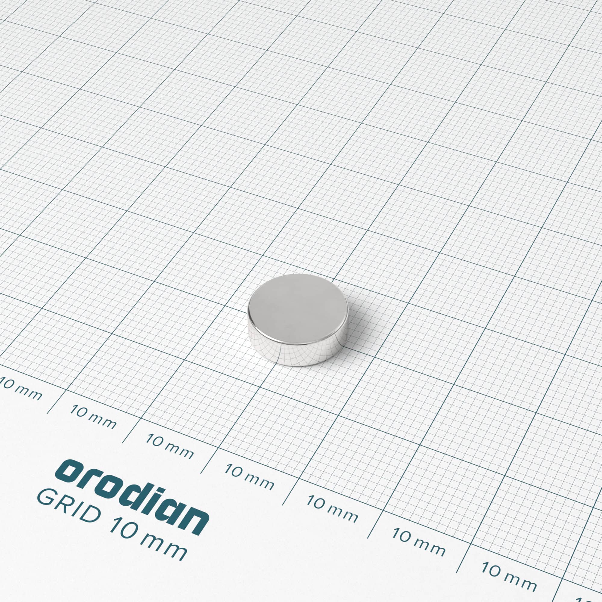 Magnet neodim cilindru 12×4 mm – N38 - imagine 2
