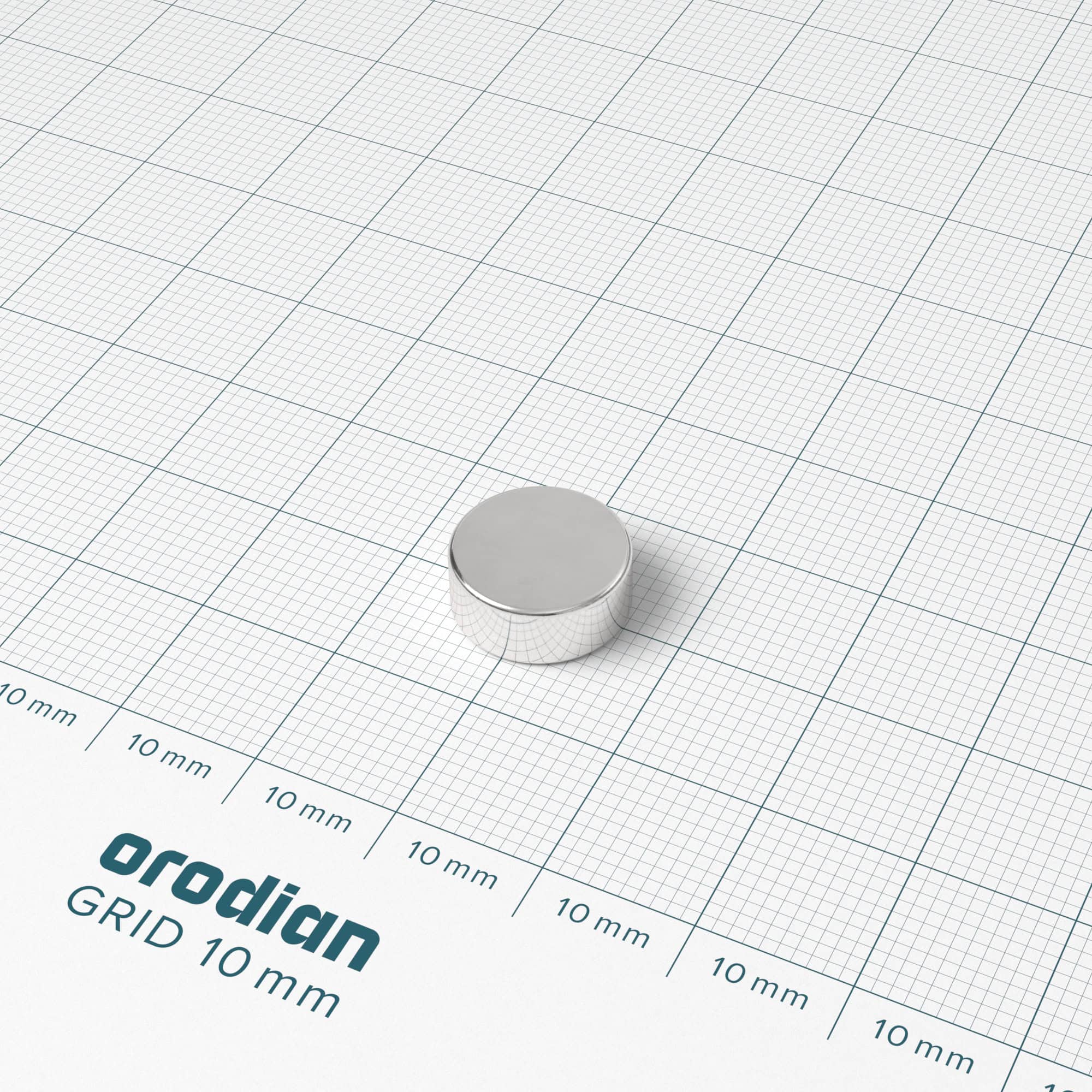 Magnet neodim cilindru 12×5 mm – N38 - imagine 2