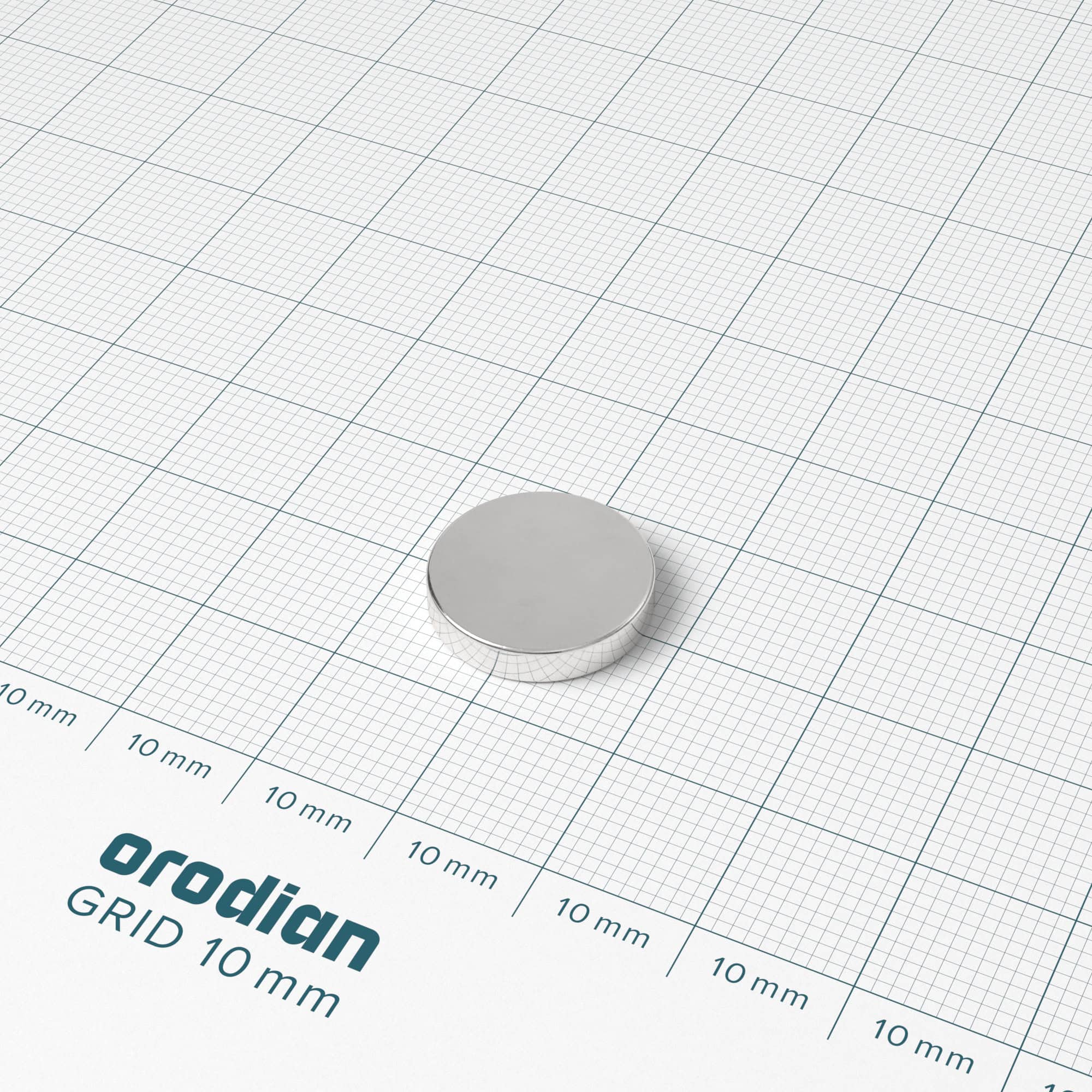 Magnet neodim cilindru 15×3 mm – N38 - imagine 2