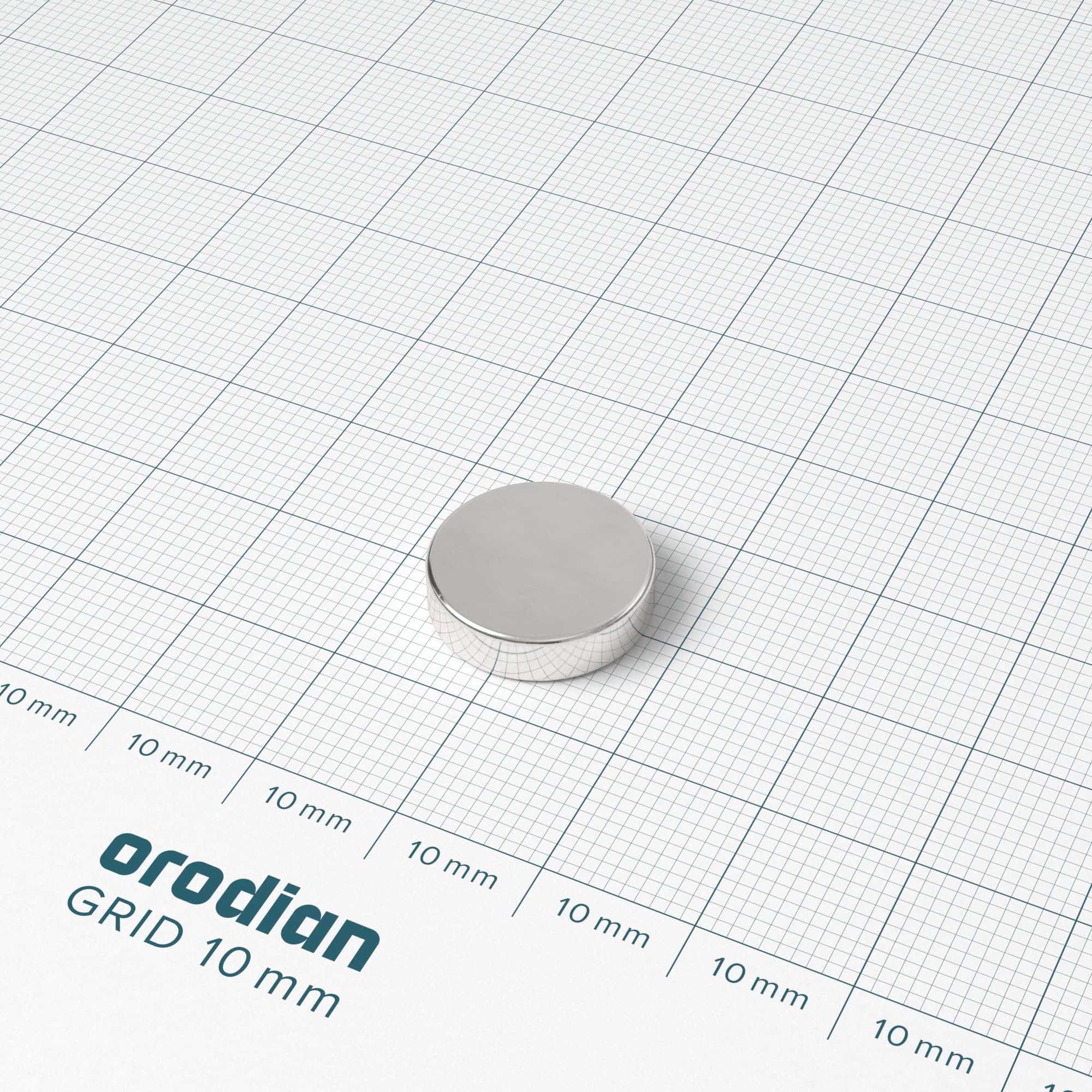 Magnet neodim cilindru 15×4 mm – N38 - imagine 2