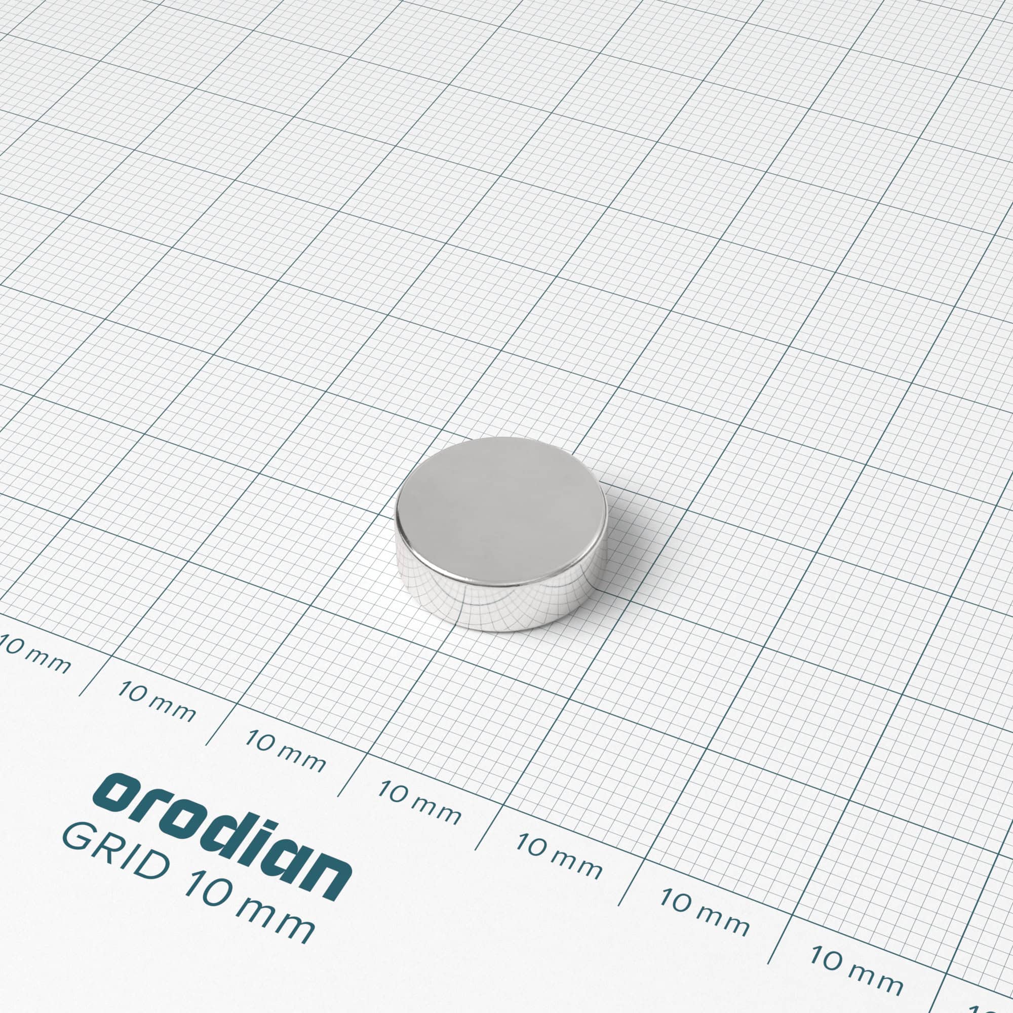 Magnet neodim cilindru 15×5 mm – N40 - imagine 2