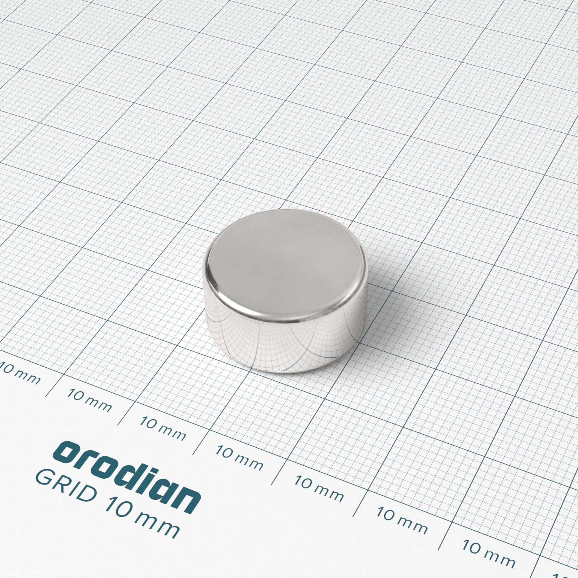 Magnet neodim cilindru 20×10 mm – N38 - imagine 2