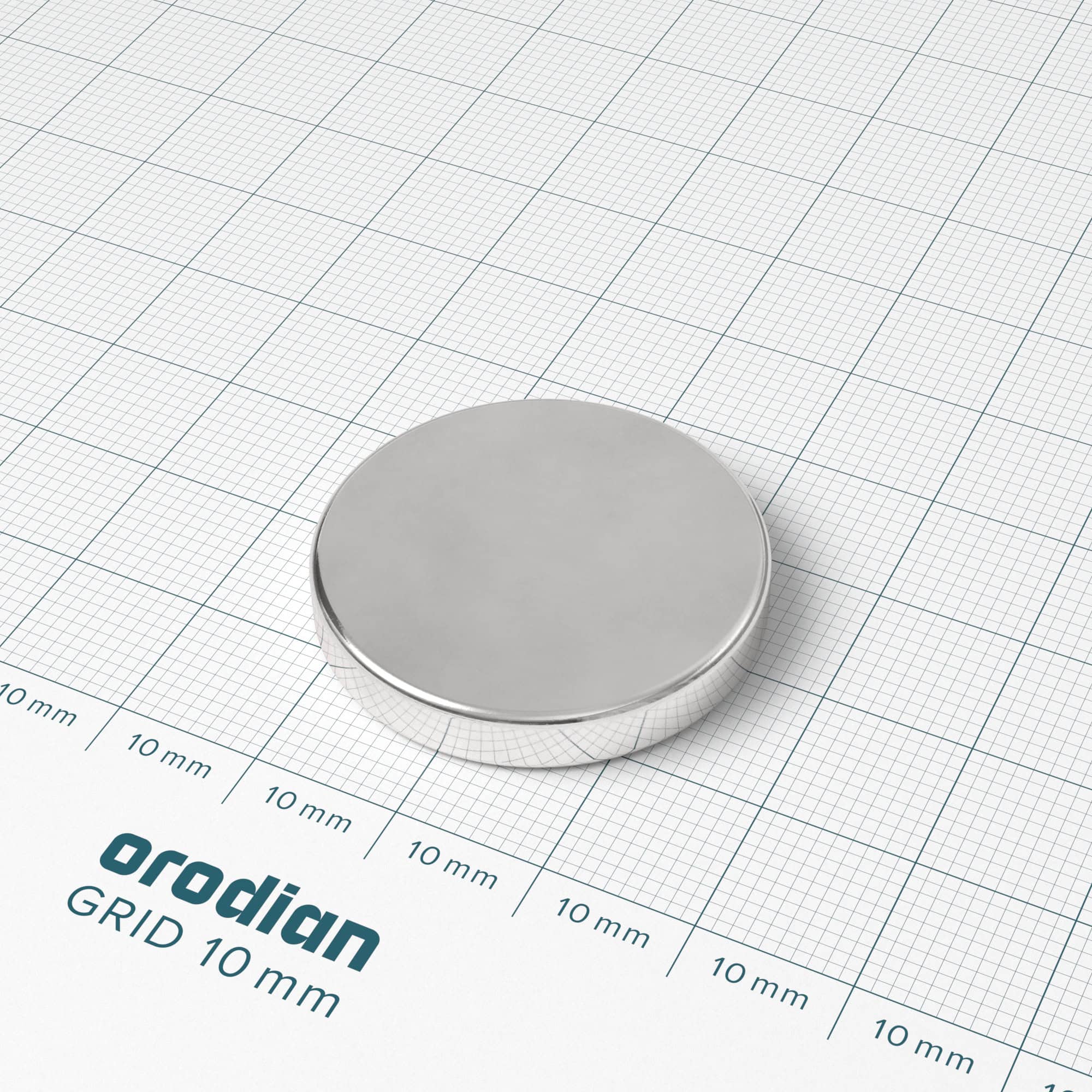 Magnet neodim cilindru 30×5 mm – N38 - imagine 2