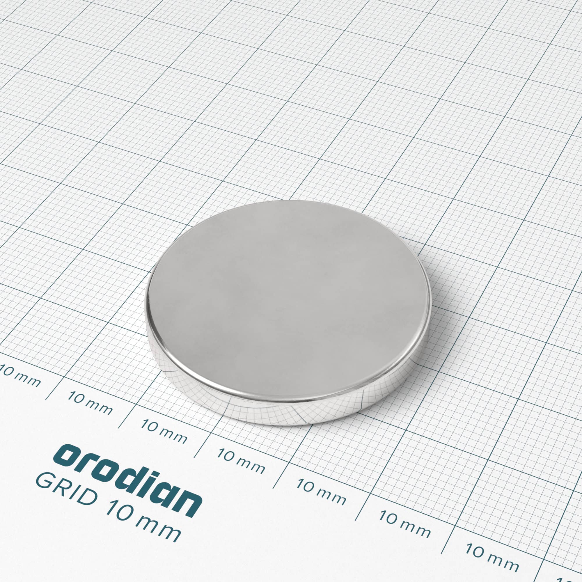 Magnet neodim cilindru 35×5 mm – N38 - imagine 2