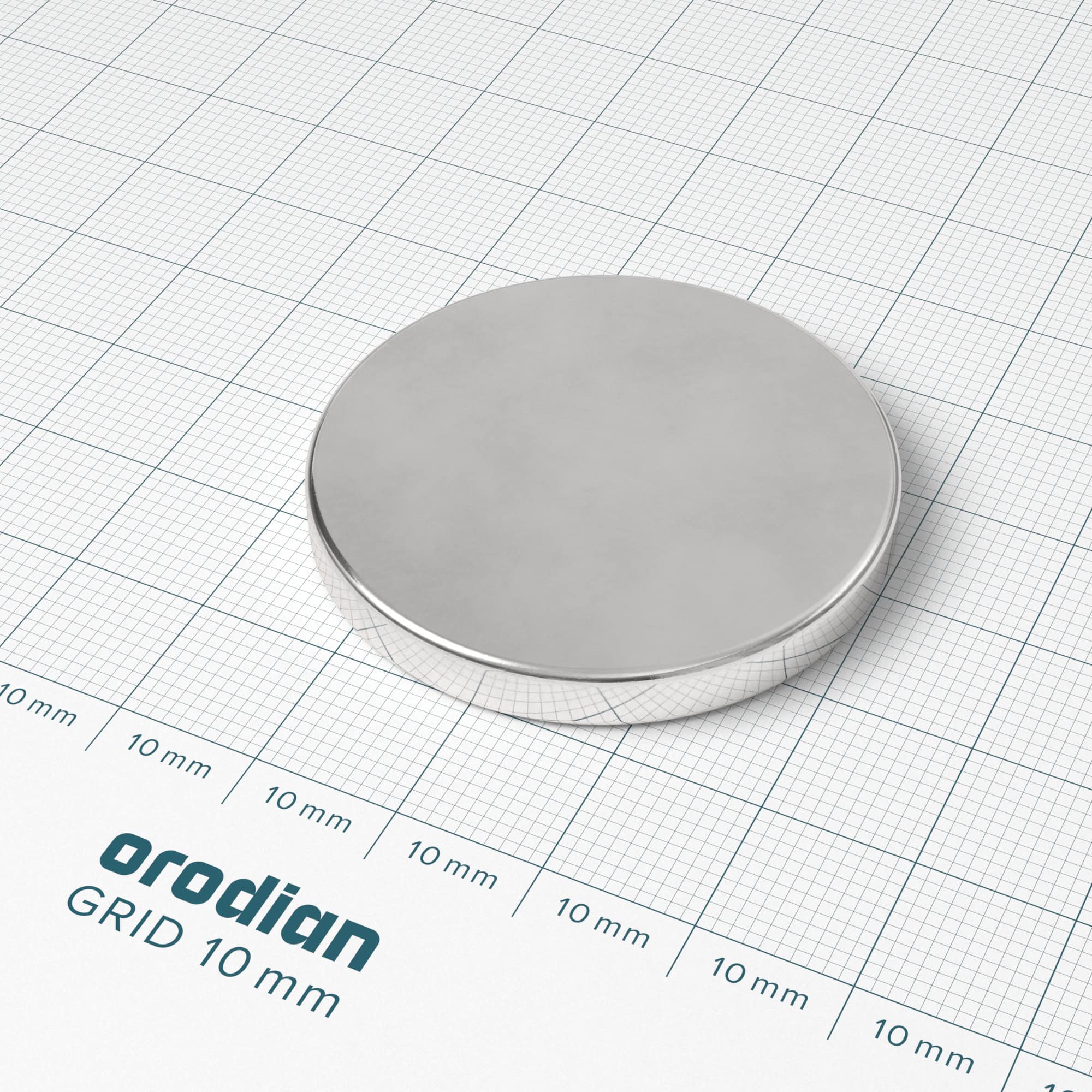 Magnet neodim cilindru 40×5 mm – N38 - imagine 2