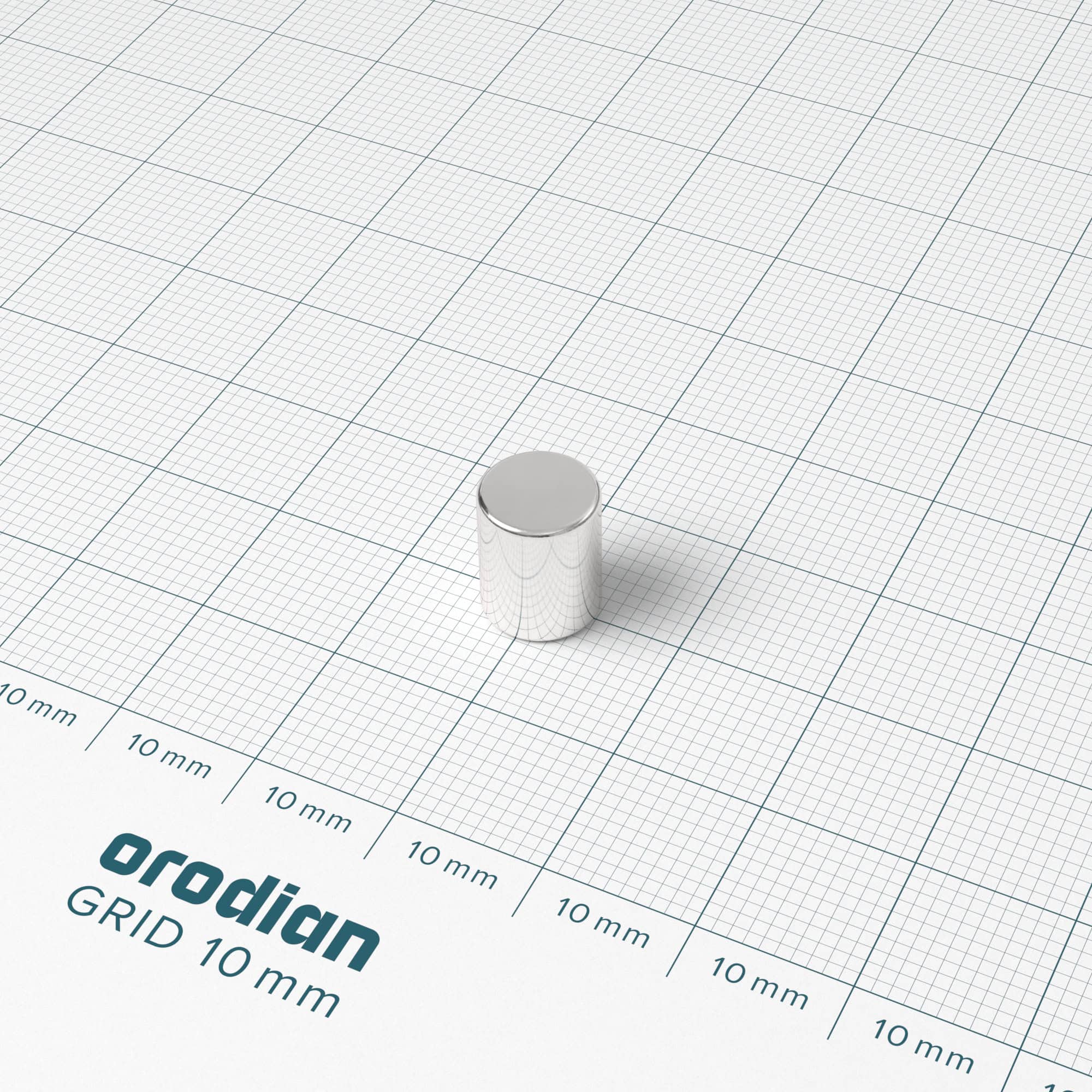 Magnet neodim cilindru 8×10 mm – N38 - imagine 2