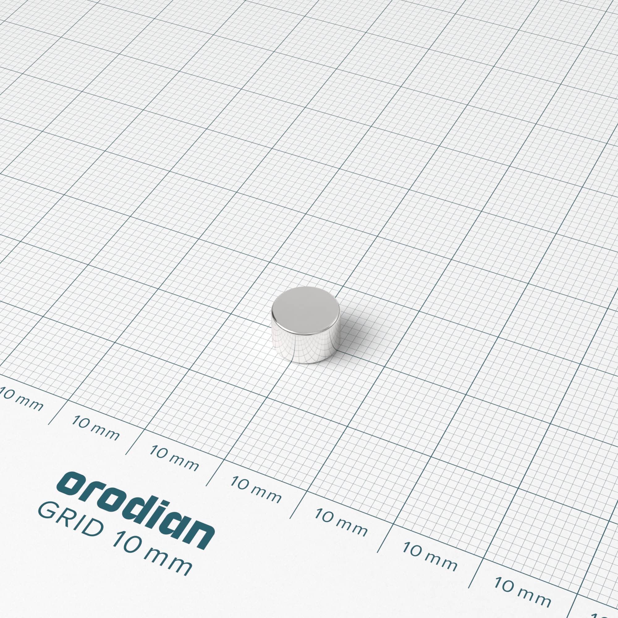 Magnet neodim cilindru 8×5 mm – N38 - imagine 2