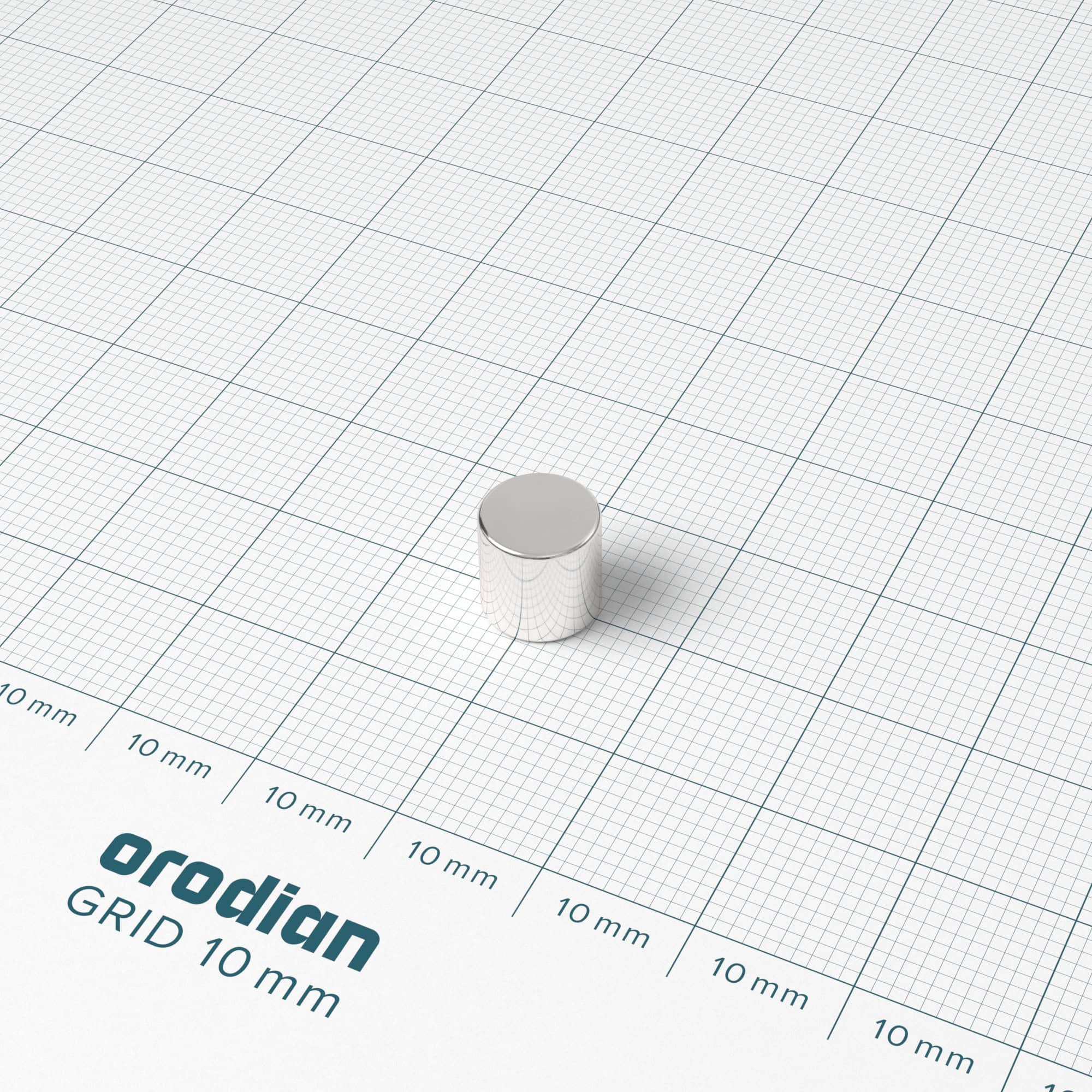 Magnet neodim cilindru 8×8 mm – N38 - imagine 2