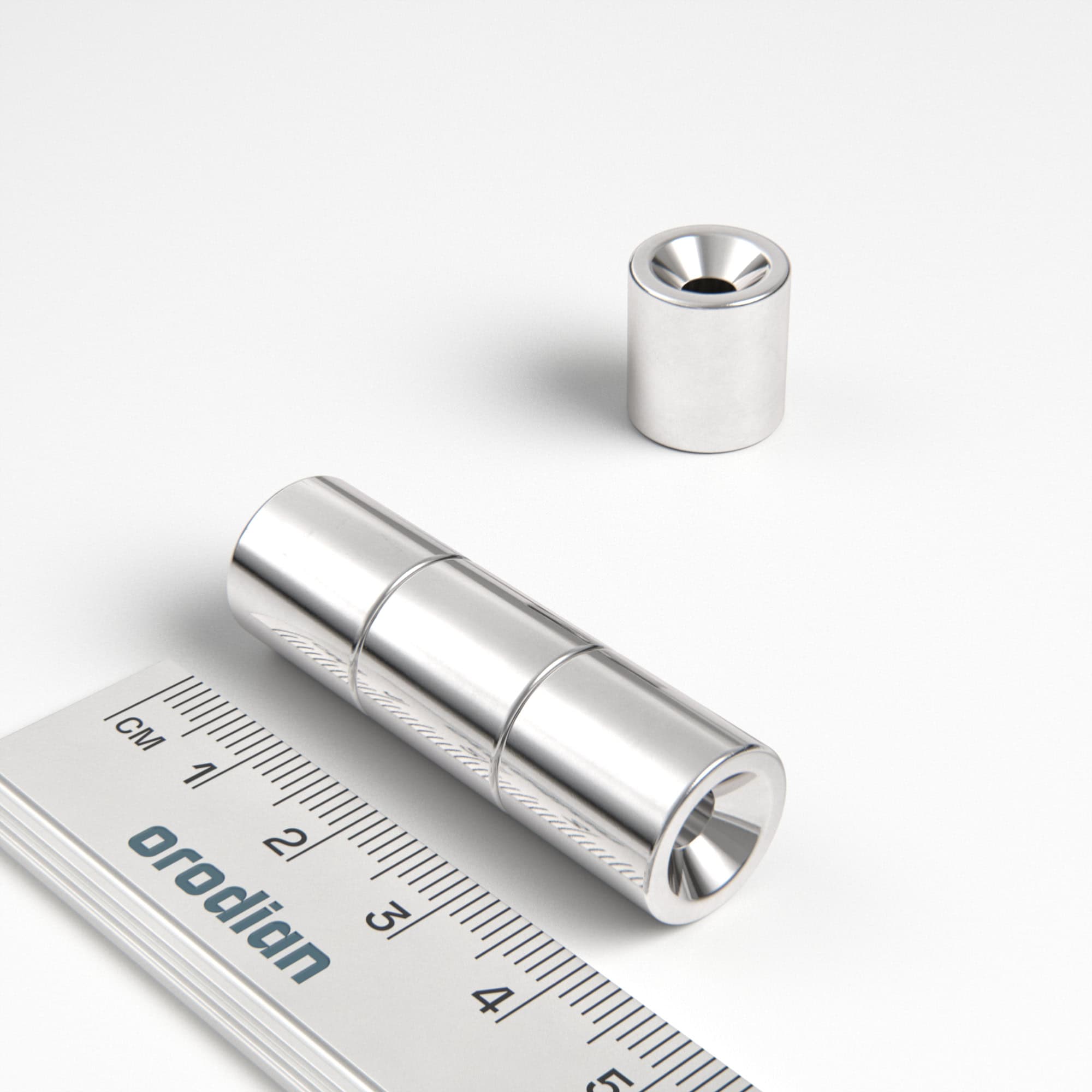 Magnet neodim cilindru 12,9-4,3 / 9,5×14 mm (magnetizare diametrală) – N52
