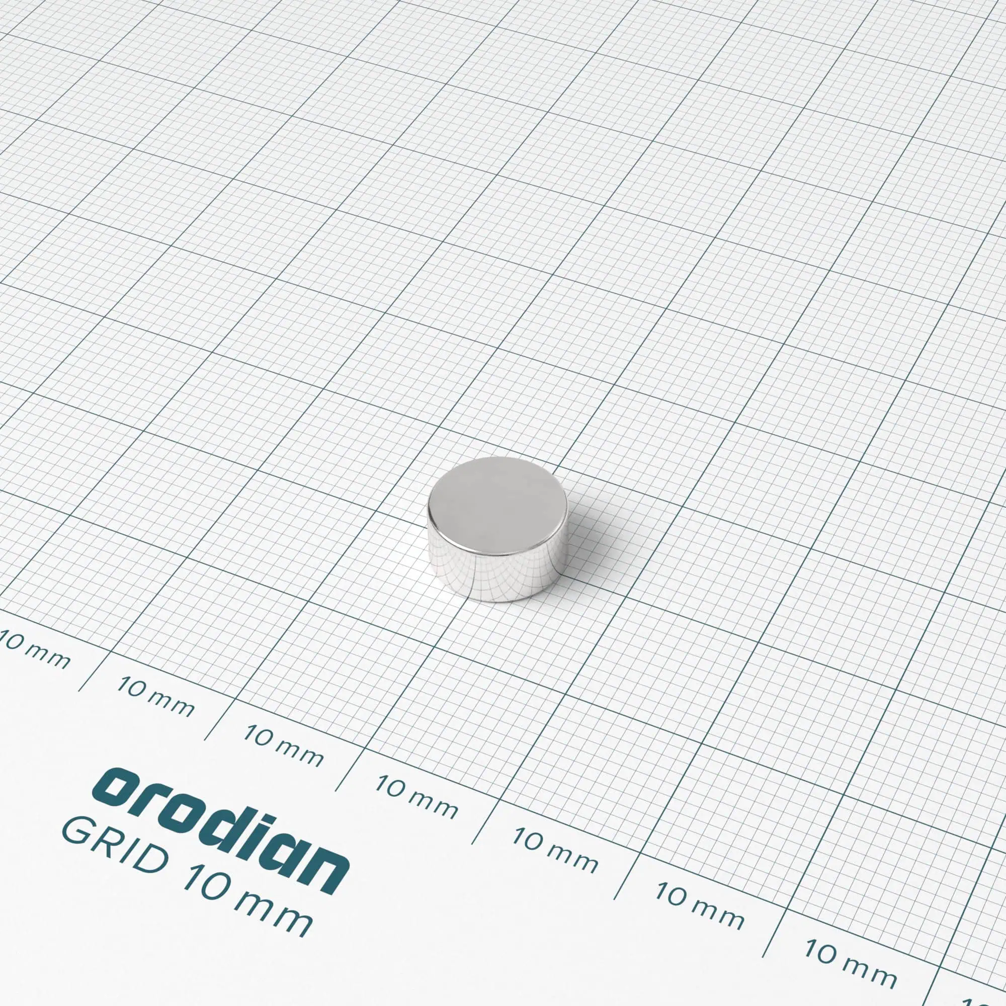Magnet neodim cilindru 10×5 mm – N38 - imagine 2